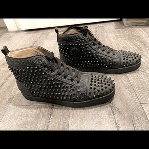 Christian Loubiton men’s high top studded sneaker